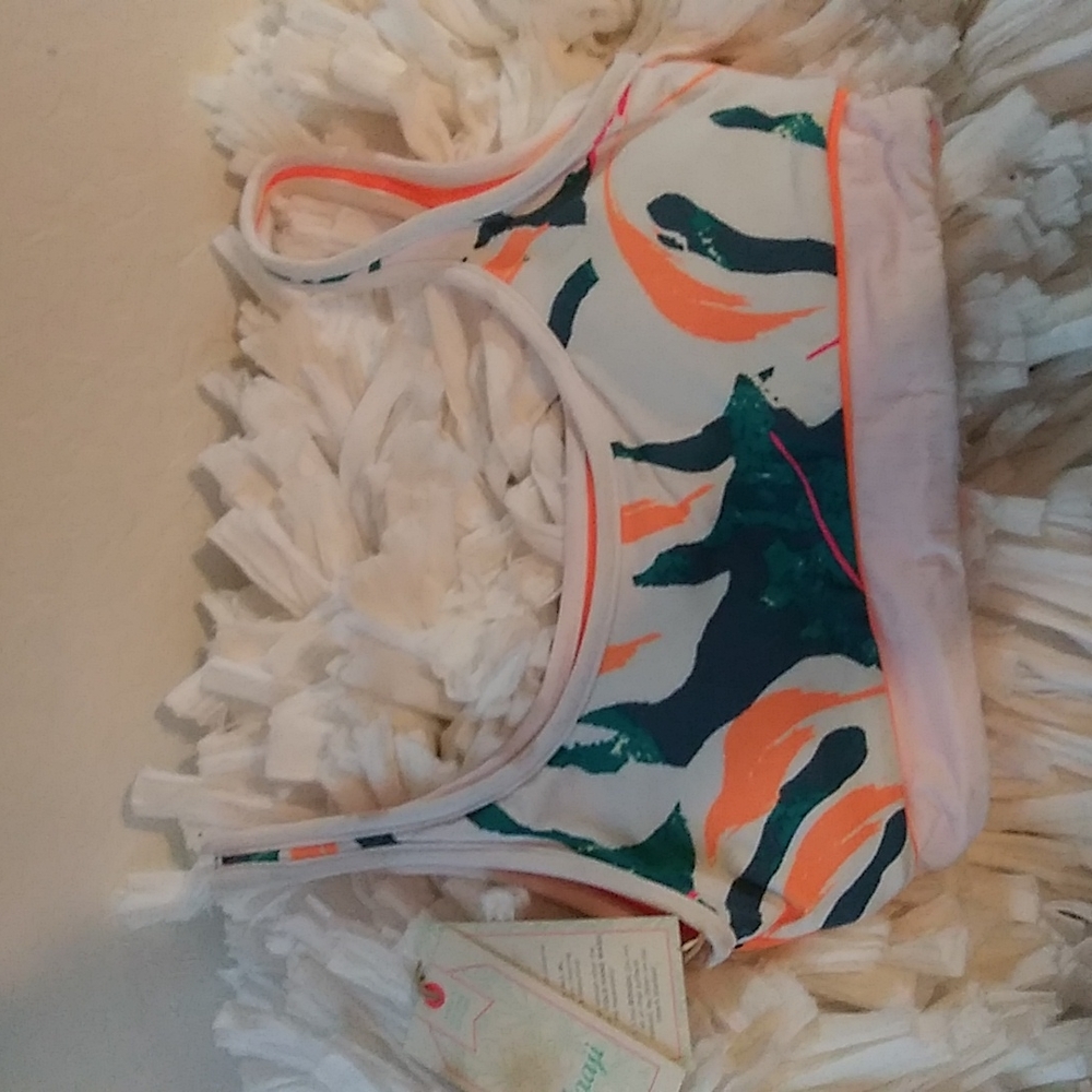 NWT Maaji Sports bra Bikini Top Multi Color Size XS